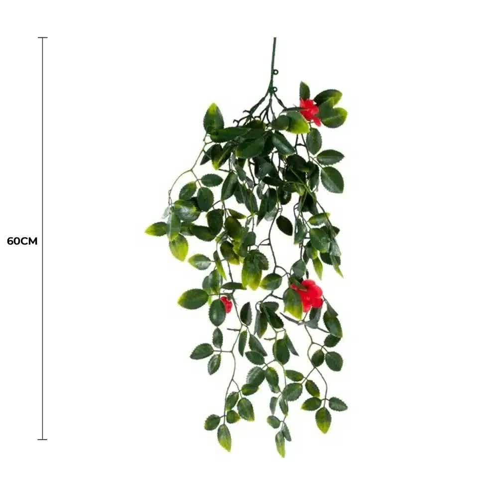 Red Mixed Hanging Foliage UV Resistant 60cm