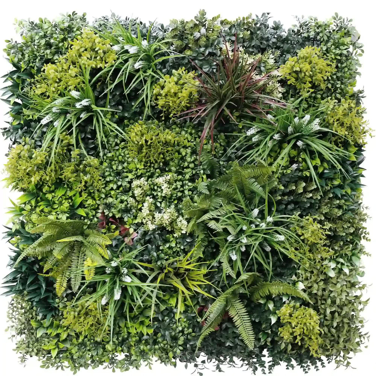 Luxury Lush Spring Recycled Vertical Garden / Green Wall UV Resistant Sample