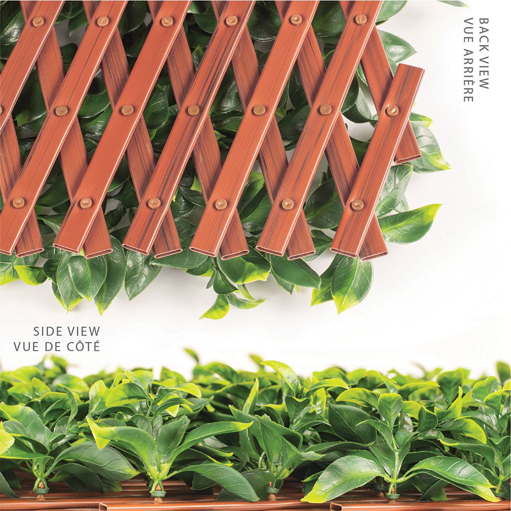 Premium Jasmine Artificial Hedge Extendable Trellis / Screen 2 Meter By 1 Meter UV Resistant (PVC)