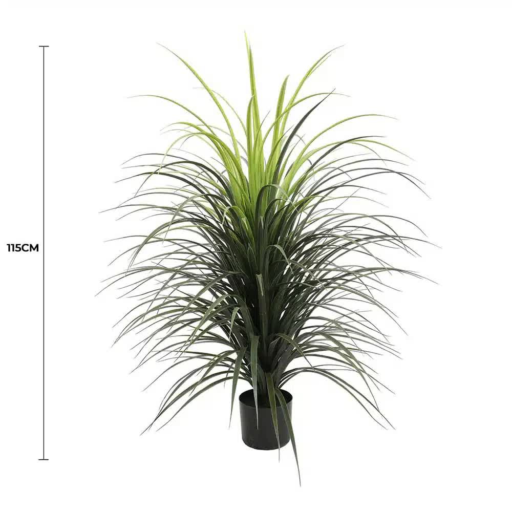 Potted Artificial Long Grass (Yucca Grass) 115cm UV Resistant