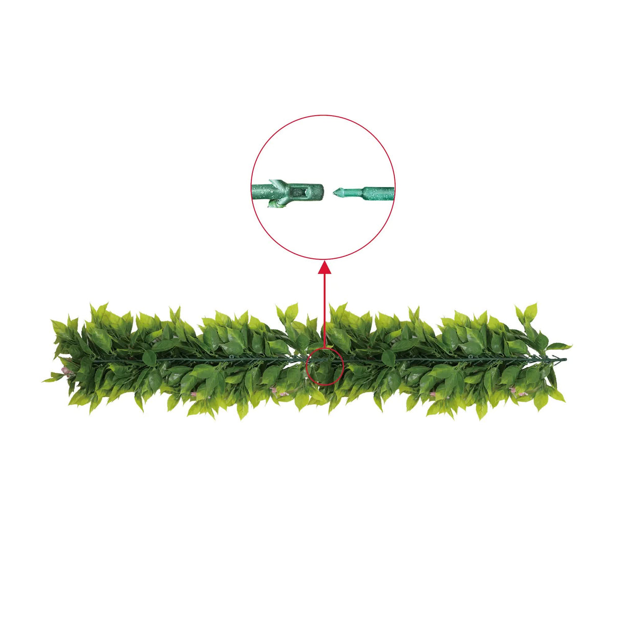 Artificial Extendable Hanging Pink Flowering Violet Garland UV Resistant 55cm