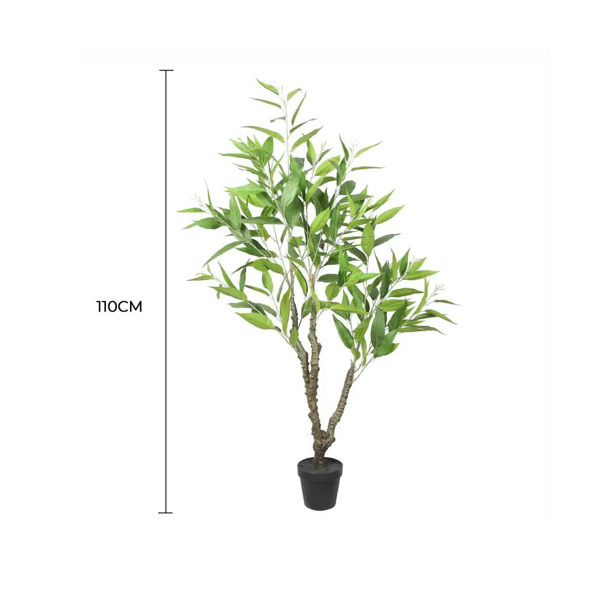 Potted Artificial Eucalyptus Tree (White Box Eucalyptus Albens) 110cm