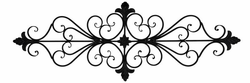 Decorative Metal Wall Art 100x37cm