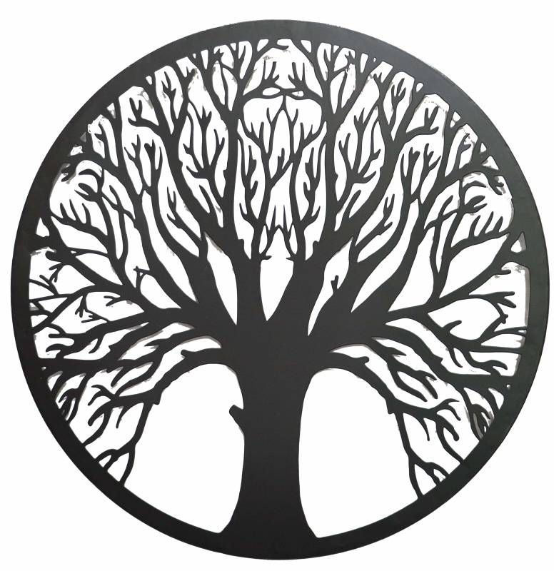 Welcome Tree Metal Wall Art 40cm