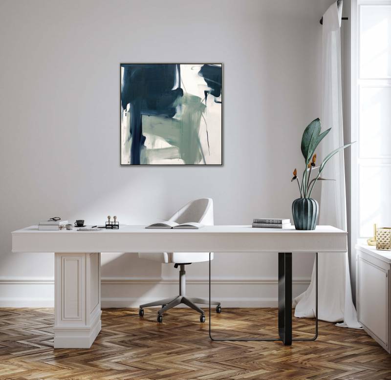 Vlad Abstract Framed Canvas 80cm