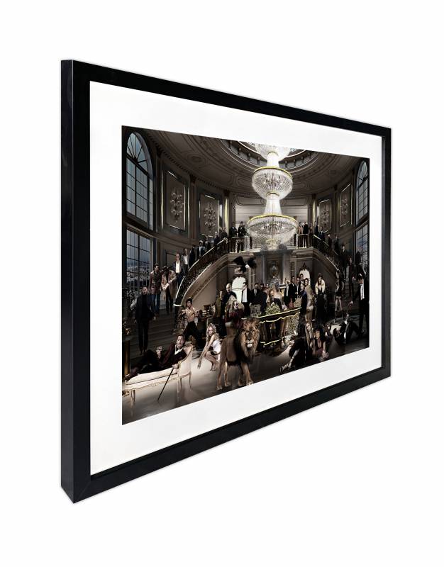 Welcome To The Party Artwork Framed W Glass Front 80x60cm