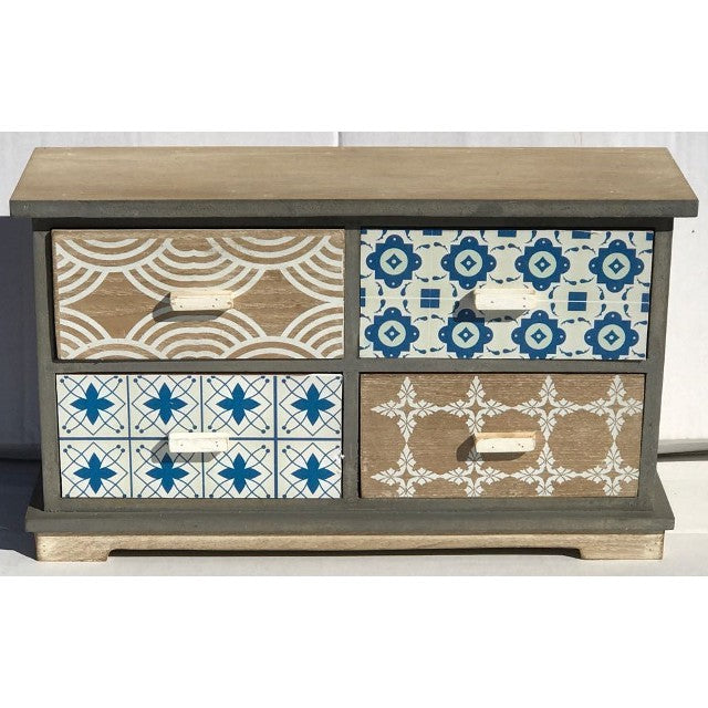 Small 4 Drawer Cabinet 35cm