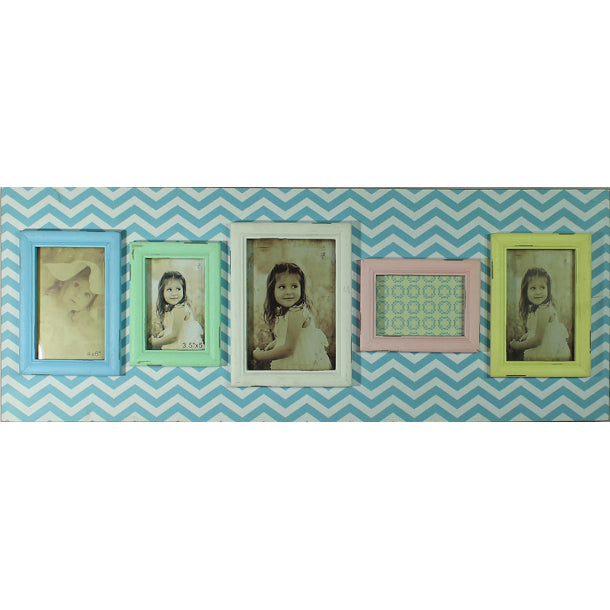 Rustic 5 Opening Photo Frame 80cm