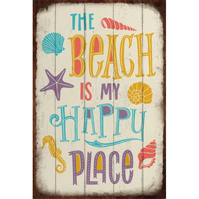 Happy Place Wall Art 20x30cm