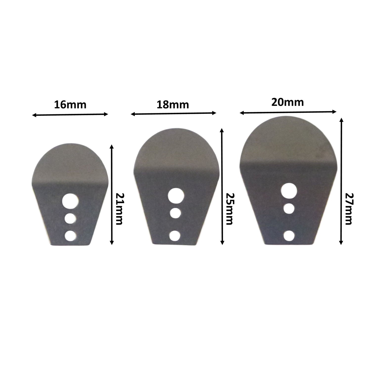 Artizan Swim Jig Blade,  25mm x 18mm, Medium, 10 pack