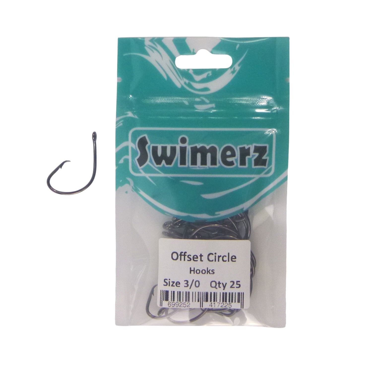 Swimerz 3/0 Offset Circle Hook 25 pack