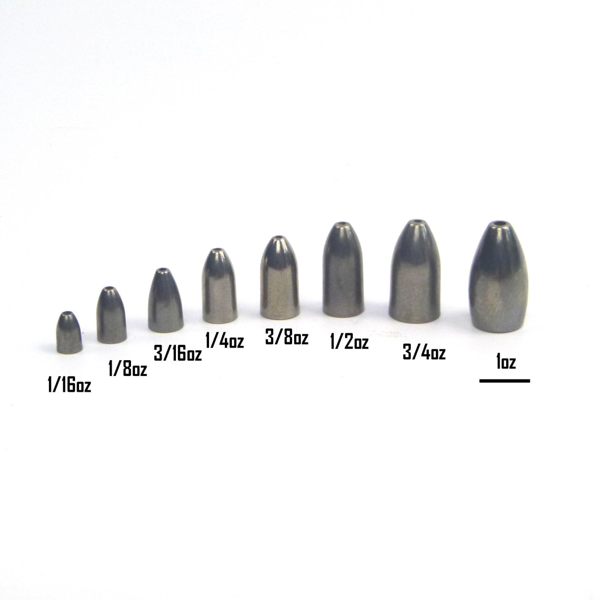 Swimerz 3/4 oz Tungsten Bullet Sinker. Qty 4.