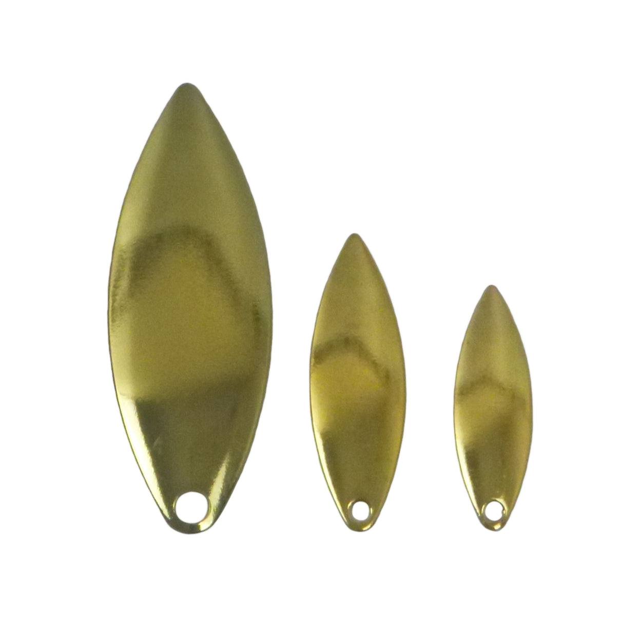 Artizan Smooth Willow Blade, Brass, 48mmL x 17mmW, Qty 5