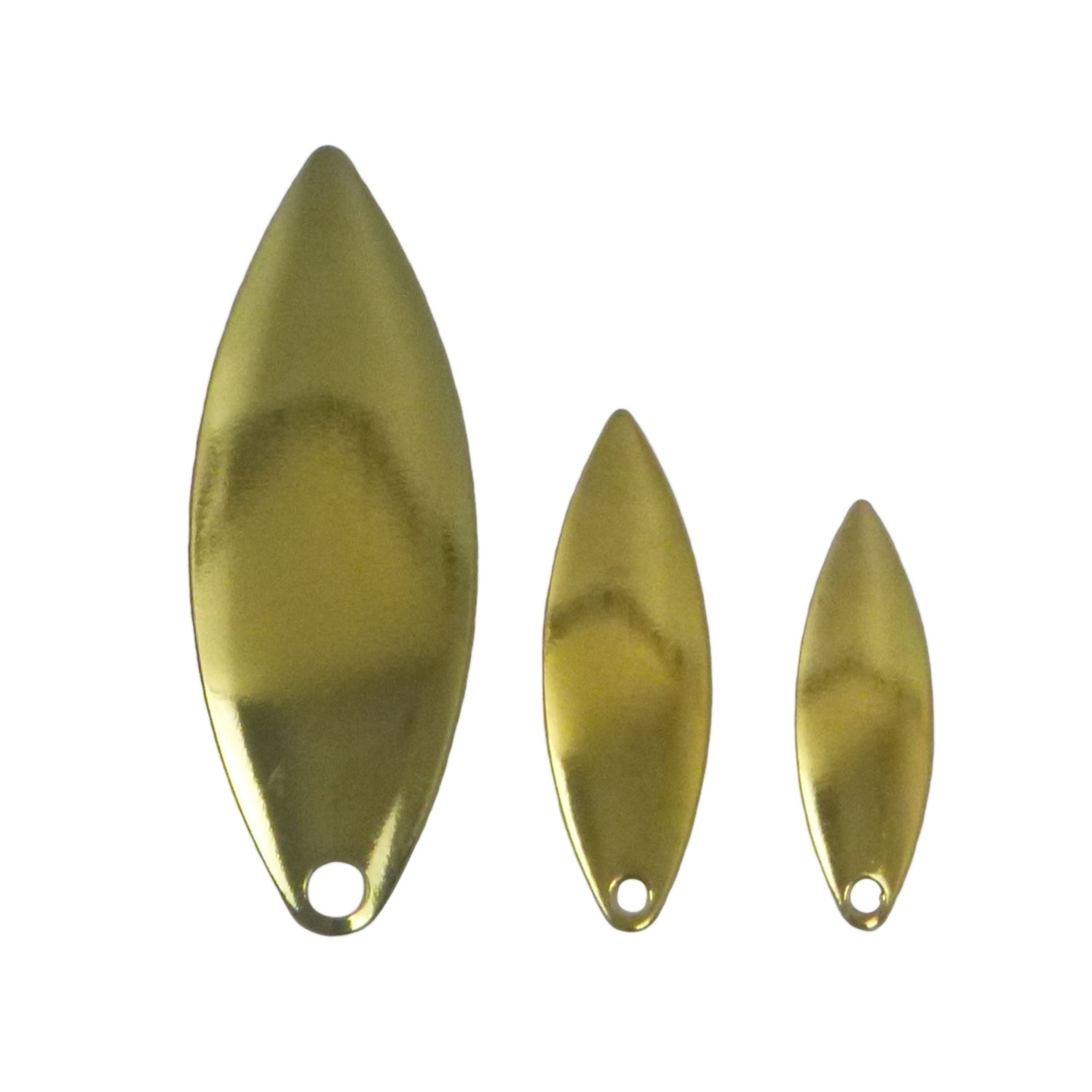 Artizan Smooth Willow Blade, Brass, 48mmL x 17mmW, Qty 5