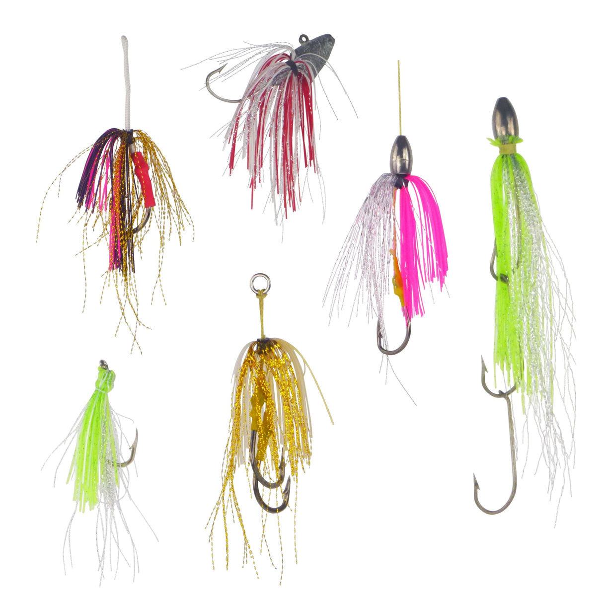 Dekoi Krystal Flash Lure Skirts, Silver Neon