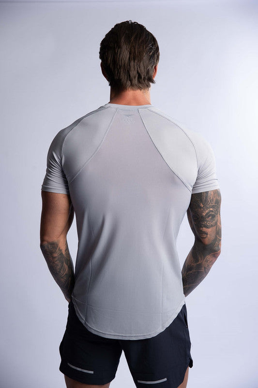 HARD HITTERS PRO-TECH PERFORMANCE TEE SILVER MEDIUM