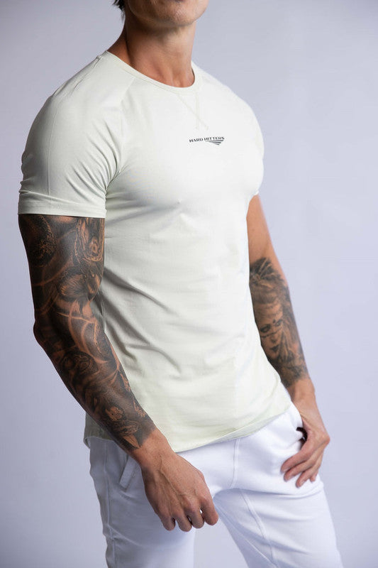 HARD HITTERS RAGLAN CREW TEE MINT SMALL