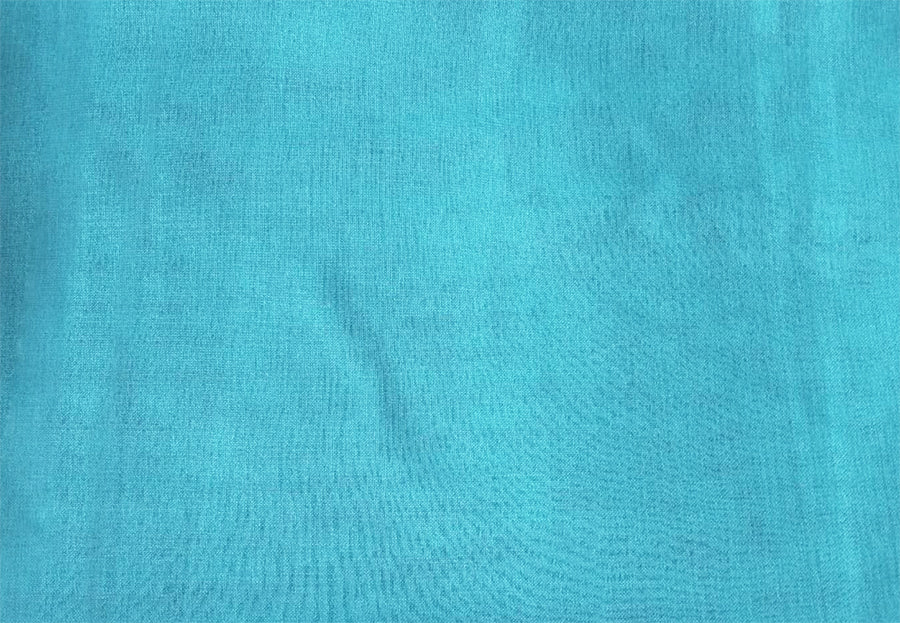 2 Long drop Sheer Voile Curtains 592cm x 270cm Drop+Hooks Pinch Pleat Lake Blue