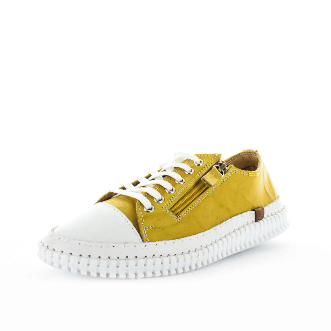 SOFT TREAD ALLINO Women's BANNAH Sneakers Mustard Shoe 39EU
