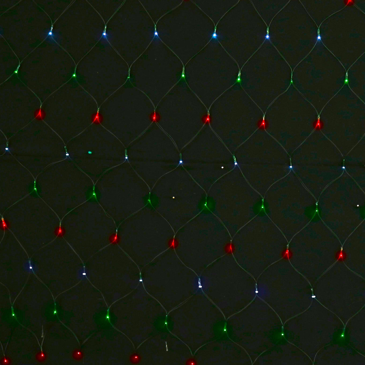 Solar-Powered 150 LED Festive Net Lights - Choose Your Color Delight!