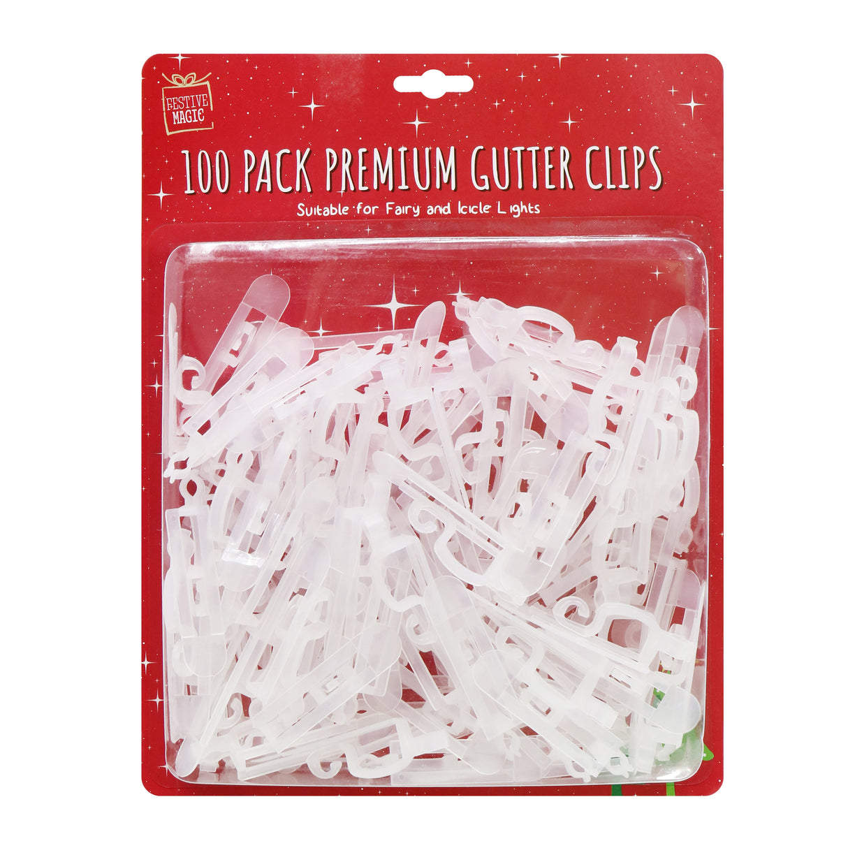 Ultimate Holiday Gutter Light Clip Collection - 100 Sturdy Fasteners