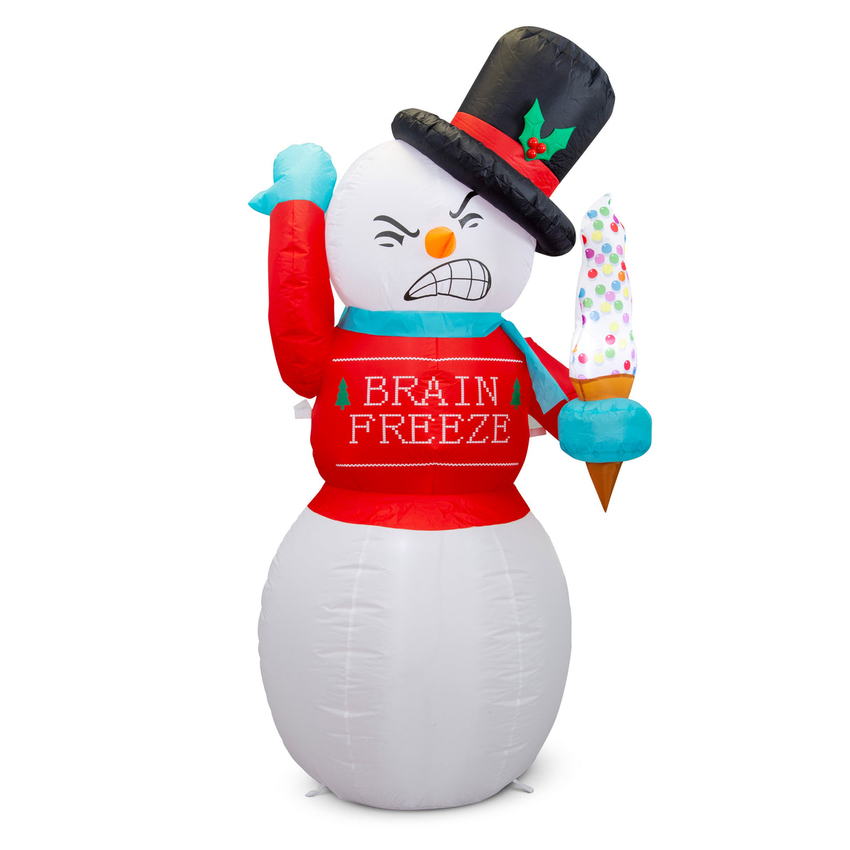 Animated LED Snowman Inflatable - 1.8m Shaking Holiday Decor