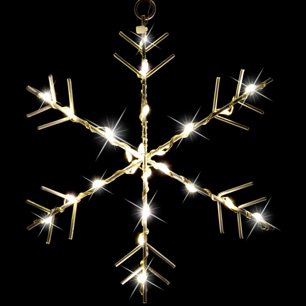 Cool White LED Snowflake Fairy Curtain Lights for Elegant Holiday Decor