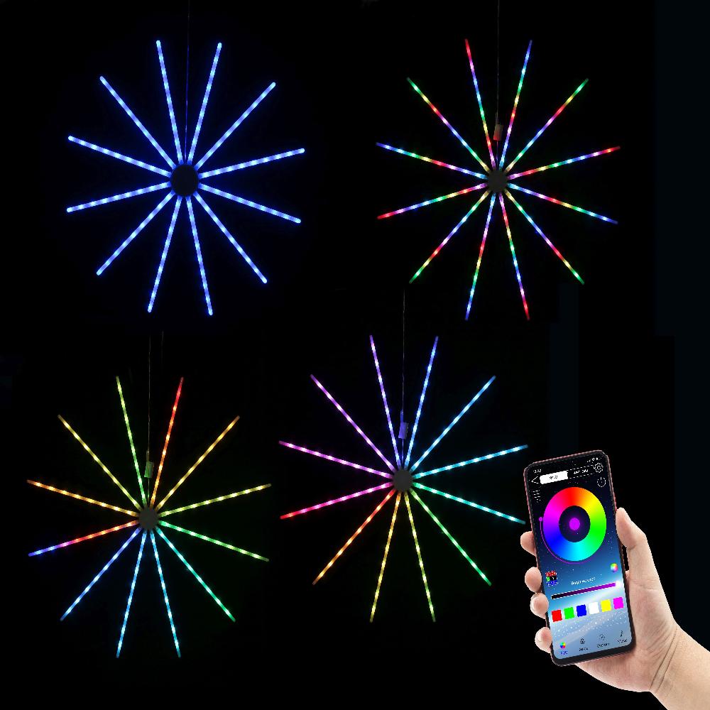 App-Controlled 60cm RGB LED Starburst Light Show Spinner
