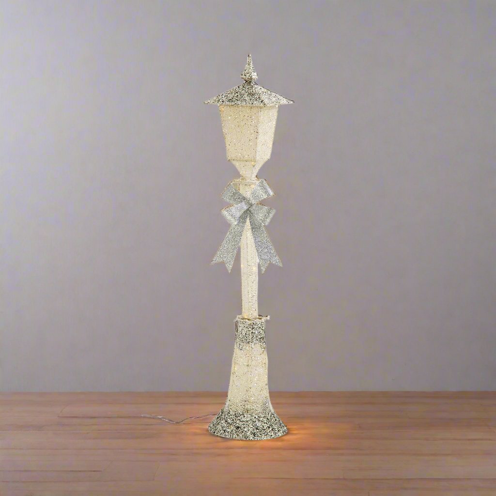 Glittering Festive LED Street Lamp 120cm - Available in Silver and Red