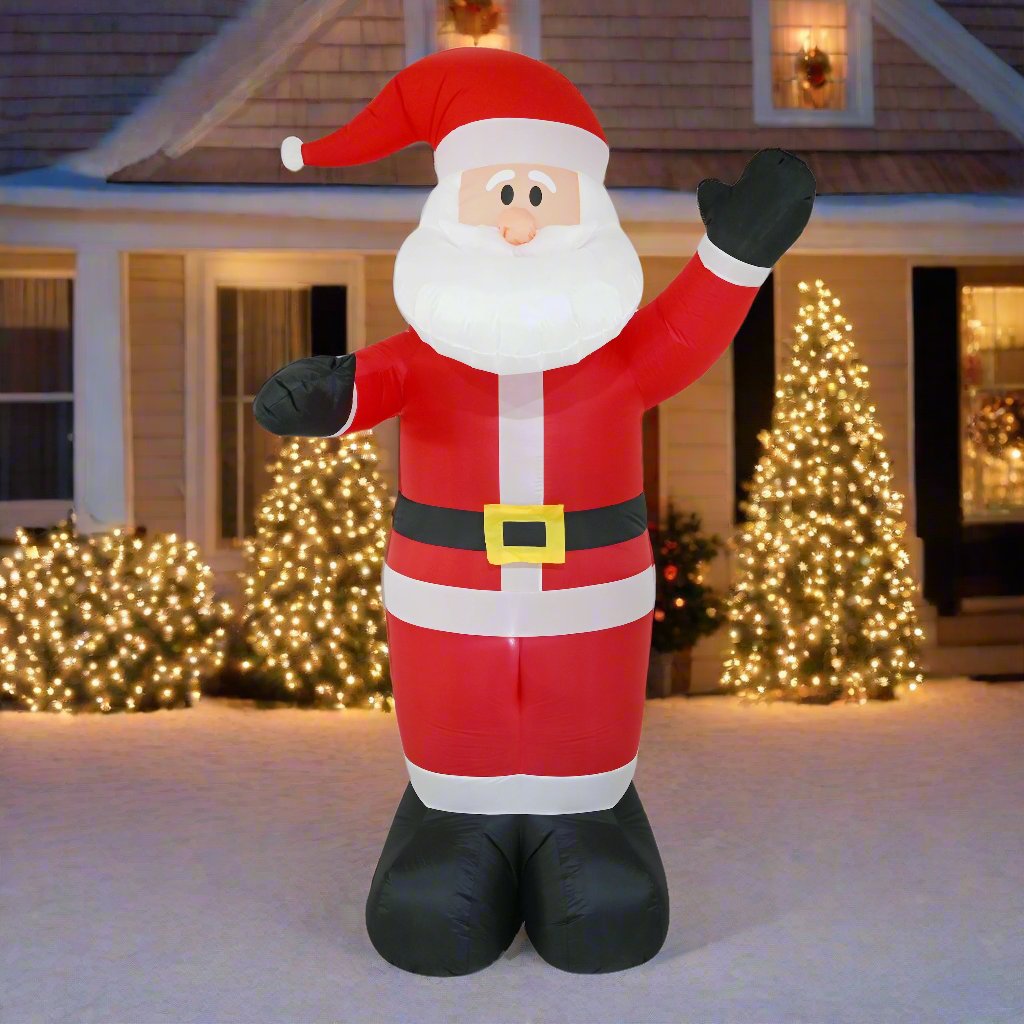 Majestic 2.4m Inflatable Santa Claus for Festive Celebrations