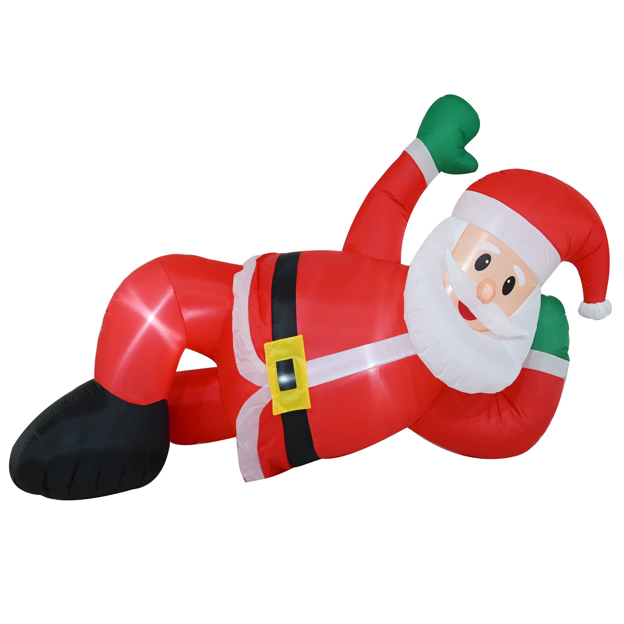 Whimsical 240cm Inflatable Santa - Relaxed Holiday Decor