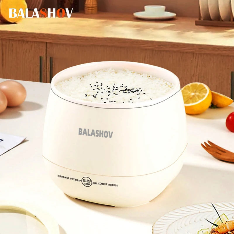Compact 1.8L Multi-Function Electric Rice Cooker for Small Spaces