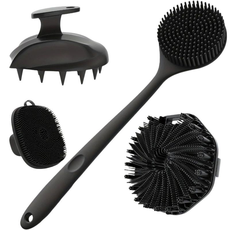 Silicone Bath Brush Set Gentle Exfoliating