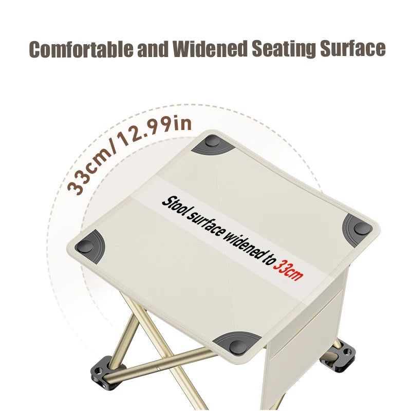 Outdoor Portable Folding Stool White