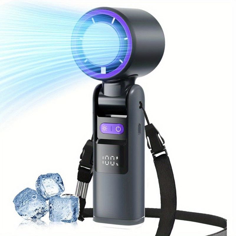Portable Handheld Turbo Fan with Cooling Tech