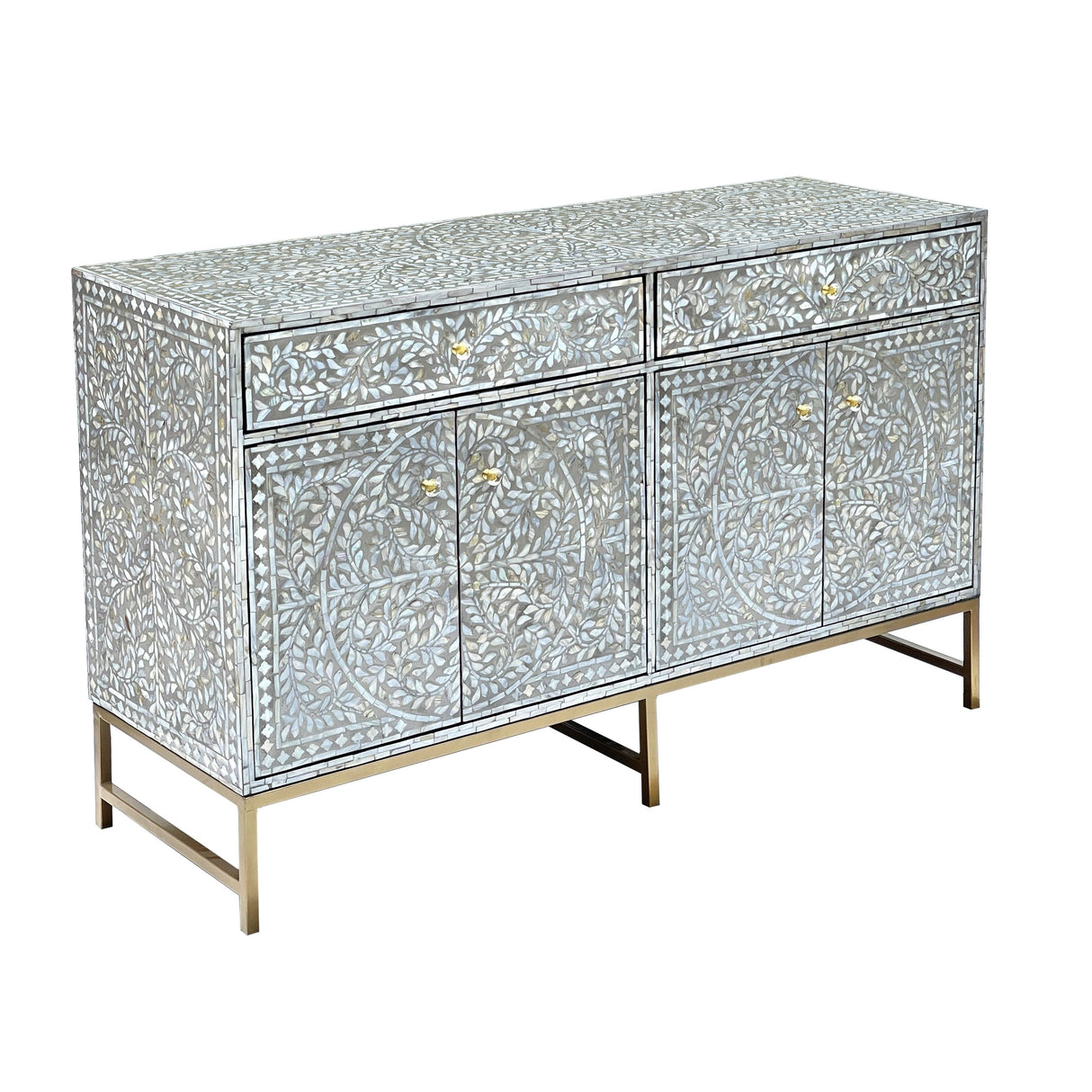 MOTHER OF PEARL HAND MADE SWISH SIDEBOARD