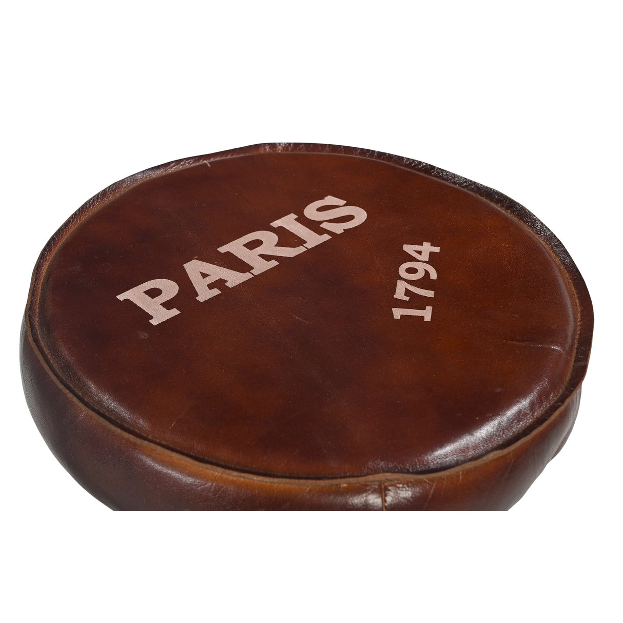 INDUSTRIAL PARIS WIND UP CAST IRON BAR STOOL