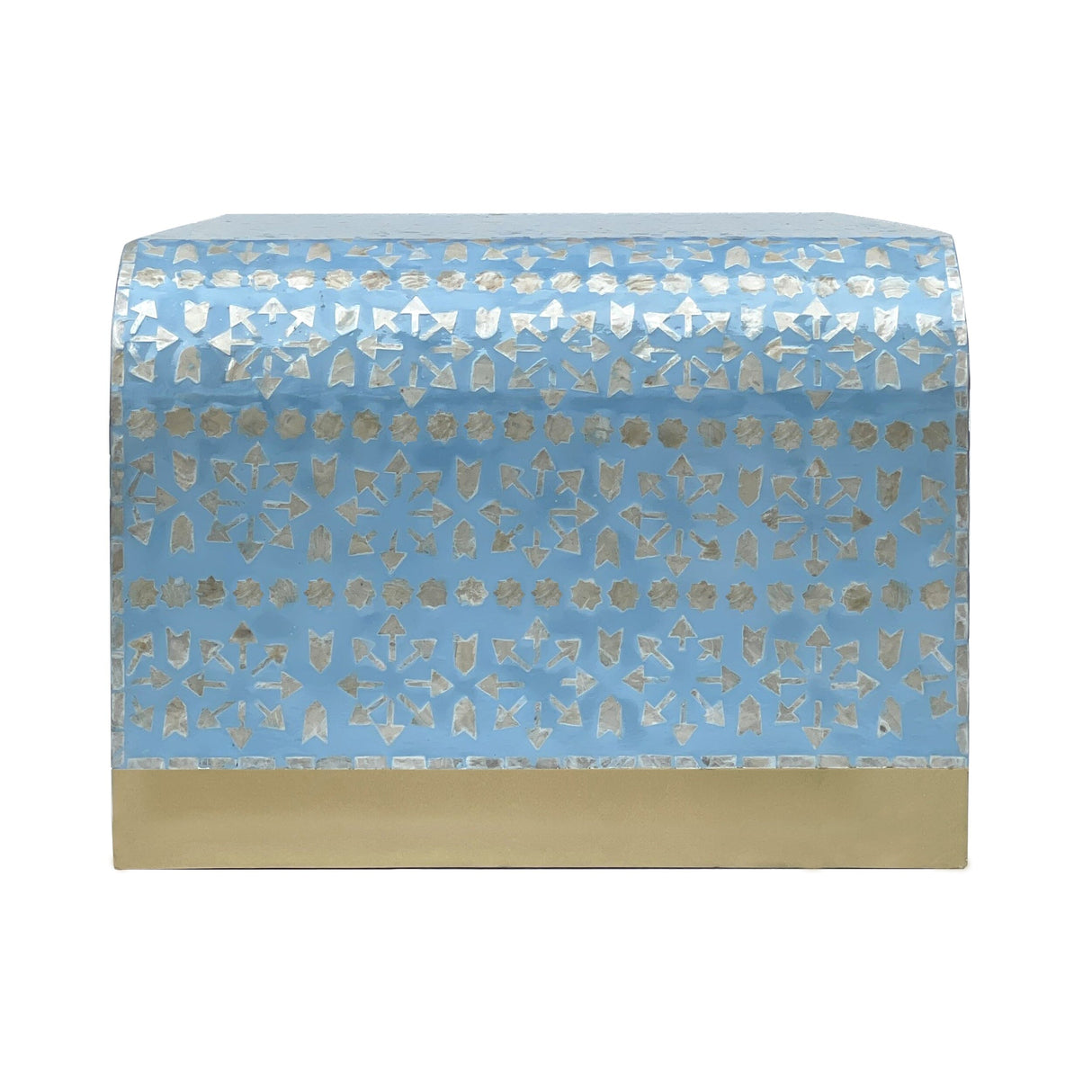MOTHER OF PEARL MEDITERRANEAN BREEZE LOW PROFILE COFFEE TABLE