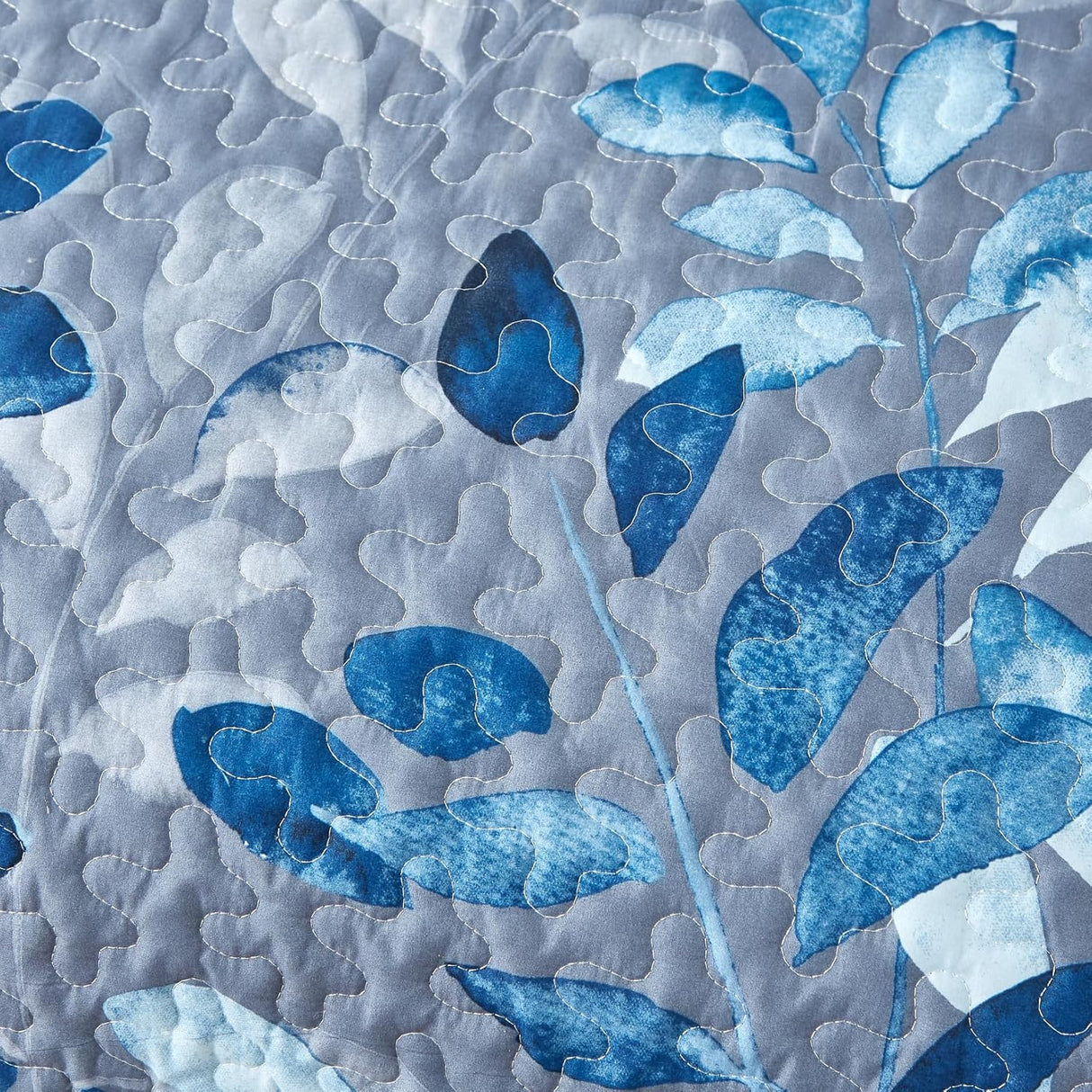 Tranquil Zen Garden Floral 3 Pc Bedspread & Pillow Cover Set