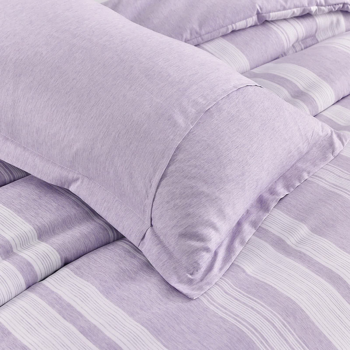Midnight Calm stripes purple 3??iece Bedding ??Cozy comforter Style