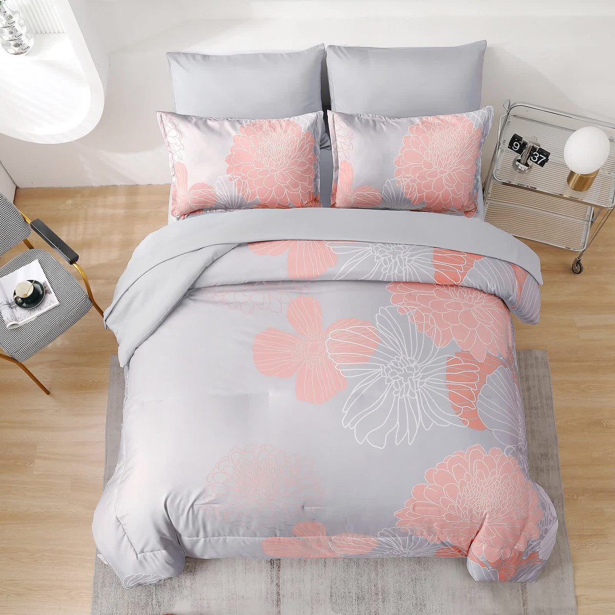 Zen Retreat Quilted Comforter Bundle – 3‑Piece Serenity Style