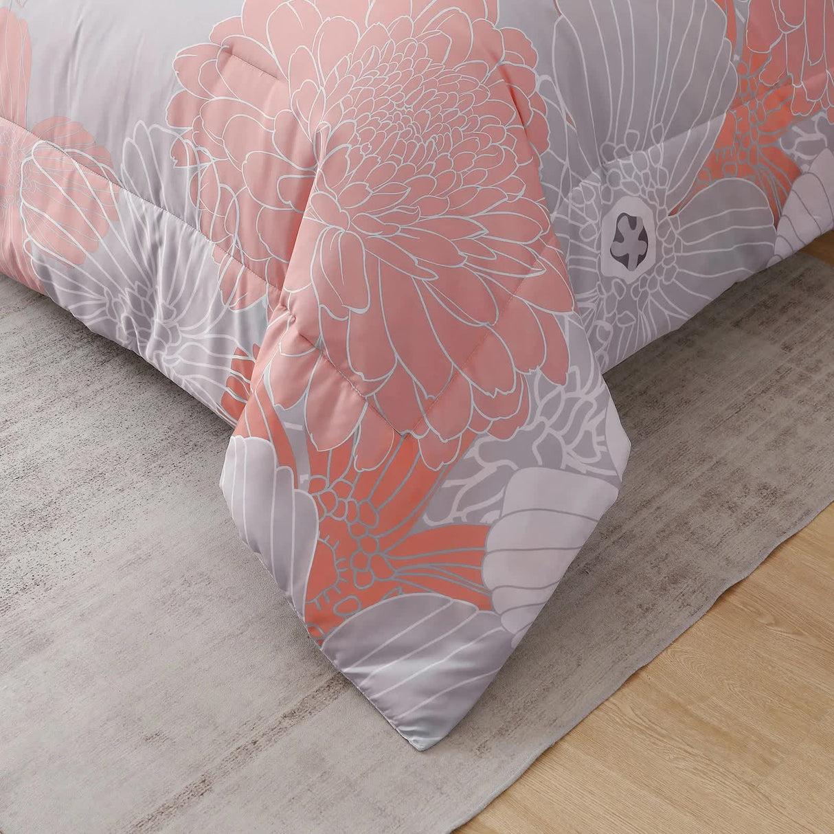 Zen Retreat Quilted Comforter Bundle ??3??iece Serenity Style