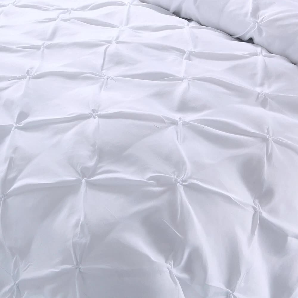 Minimal Mood white Comforter Collection – Modern 3‐Piece Set