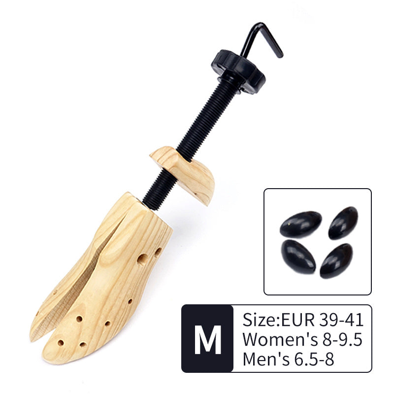 1 PCS Adjustable Wooden Shoe Stretcher for Men & Women Size Medium (EUR 39-41)