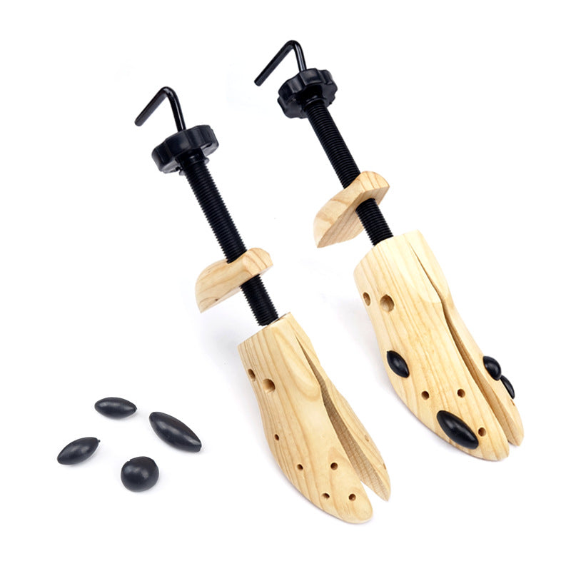 1 PCS Adjustable Wooden Shoe Stretcher for Men & Women Large Size (EUR 42-46)