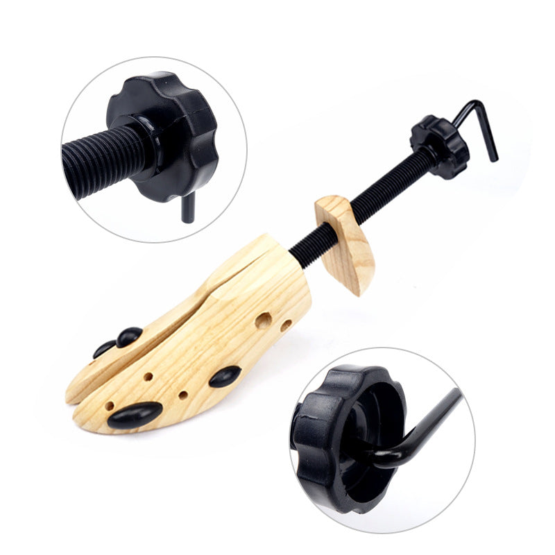 1 PCS Adjustable Wooden Shoe Stretcher for Men & Women Large Size (EUR 42-46)