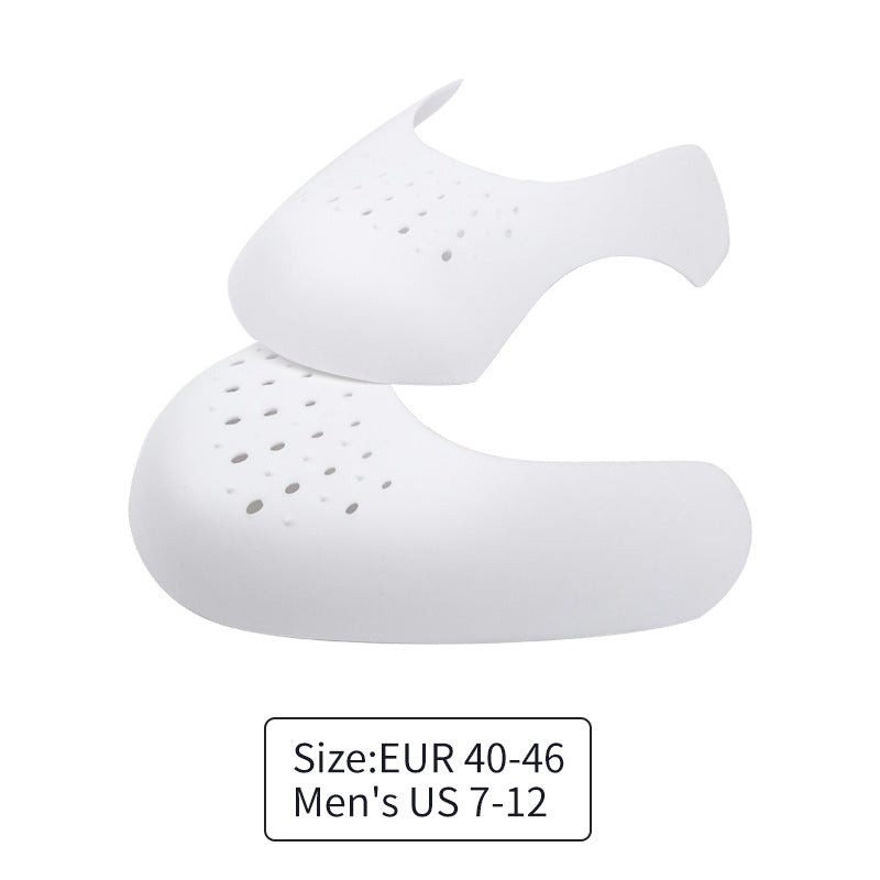 White Shoe Crease Protector for Men's Shoes Size EUR 40-46 (US 7-12) 10 Pairs