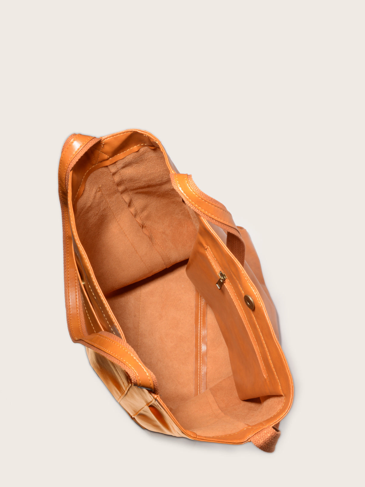 Vintage PU Leather Tote Bag - Stylish and Spacious Everyday Shoulder Bag (Brown)