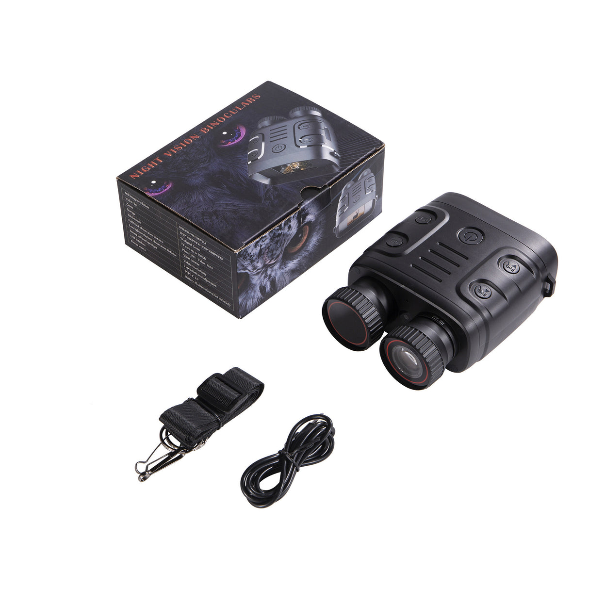 R18 Digital Night Vision Binoculars - HD 1080p, Infrared, 5x Zoom, 7-Level Infrared, 2.4 Screen, Perfect for Hunting and Outdoor Adventures