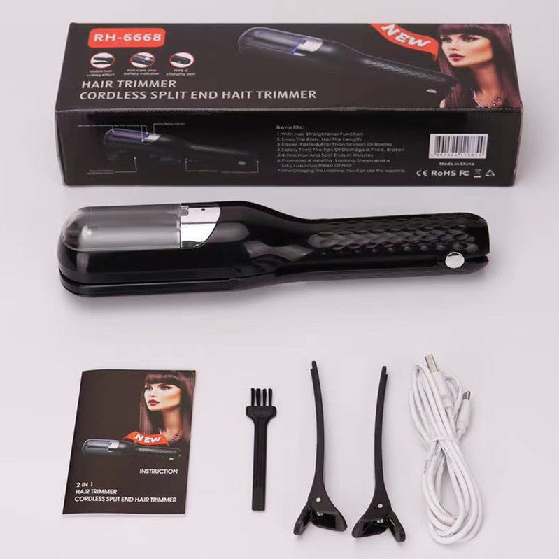 Black Mini - Automatic, Hair Repair Split End Remover Trimmer For Dry, Splitting, Damaged And Brittle Split Ends, Men And Women Hair Styling Beauty Tool